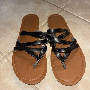 Strappy sandals universal thread size 8.5 brand new women’s summer open toe shoe